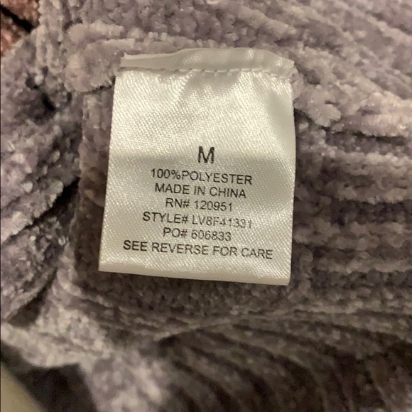 Color block chenille cardigan - Picture 6 of 8